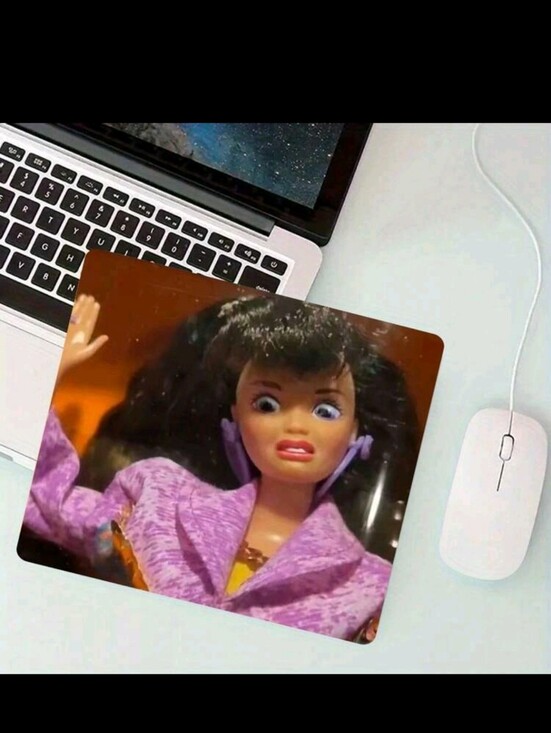 Accessories - Barbie Novelty Doll Face Mouse Pad in Purple